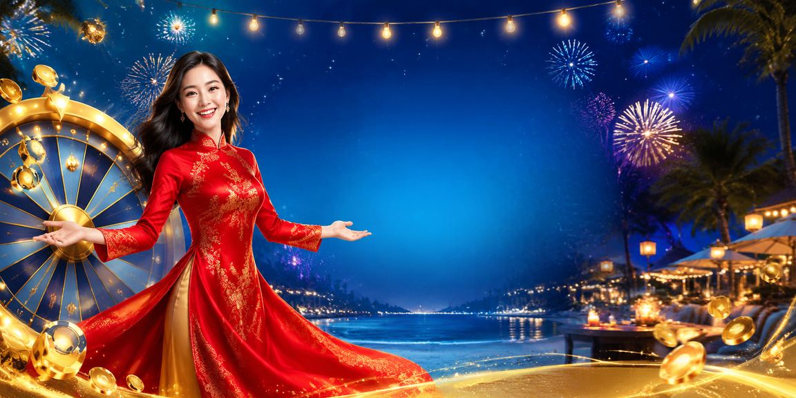 Người chơi trải nghiệm roulette tại Phú Quốc trong trang phục áo dài truyền thống